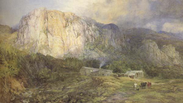 Henry Clarence Whaite,RWS Castle Rock,Cumberland (mk46) China oil painting art